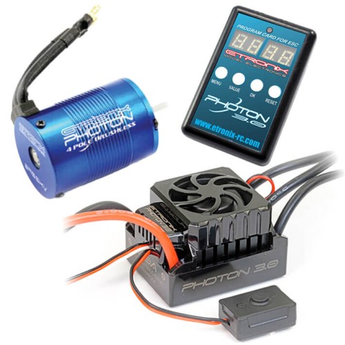 ETRONIX PHOTON 3.0 50A ESC with 13.0R 2950KV MOTOR COMBO ETRONIX PHOTON 3.0 50A ESC with 13.0R 2950KV MOTOR COMBO