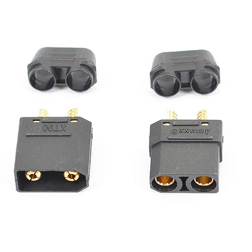 Etronix XT-90 Connector (Male/Female) Black