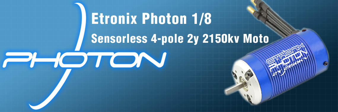 Etronix Photon 2.1 Sensorless 1/10 11.0R 3450KV Motor