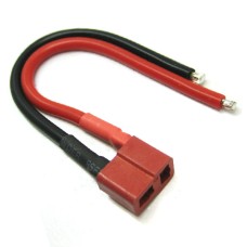 Female Deans Plug With 10cm 14AWG Silicone Wire
